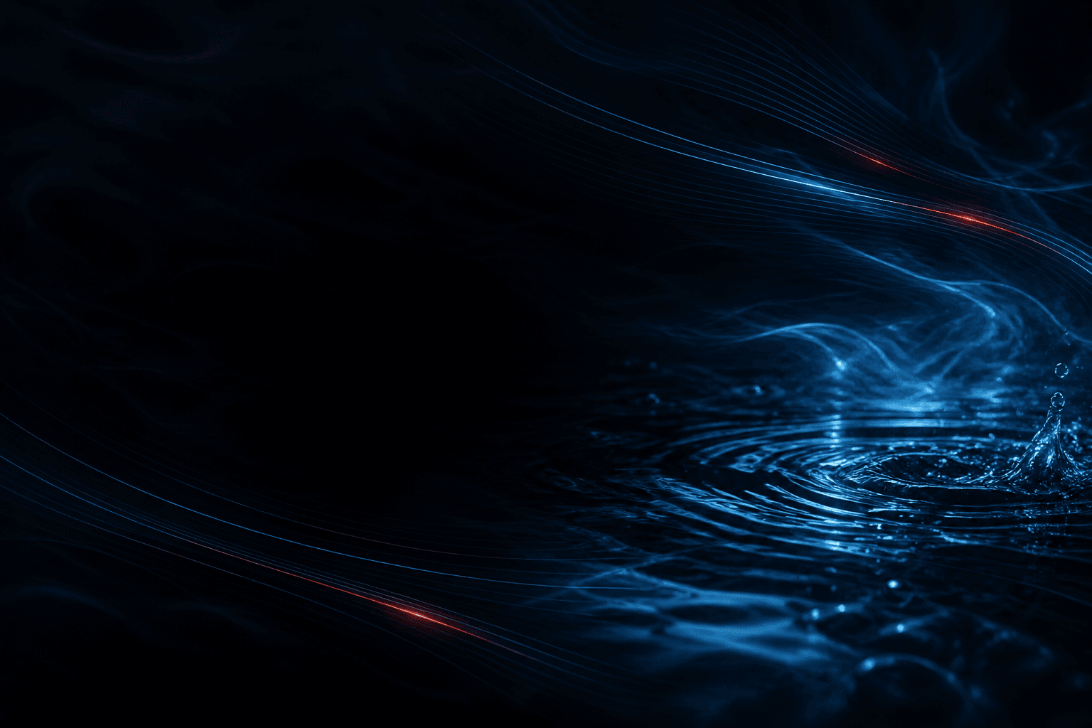 Abstract AquaDry water and airflow brand visual